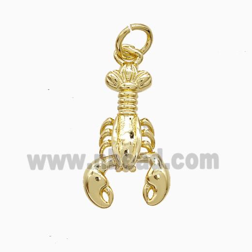 Copper Scorpion Pendant Gold Plated