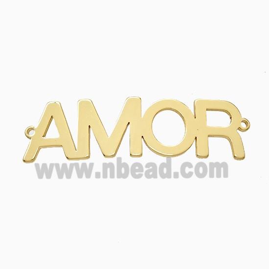 Stainless Steel AMOR Connector Gold Plated