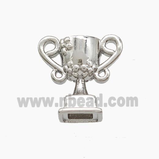Copper Trophy Cup Pendant Platinum Plated