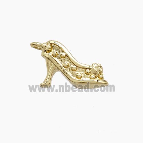 Copper Shoes Pendant Gold Plated