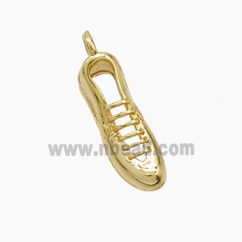 Copper Shoes Pendant Gold Plated