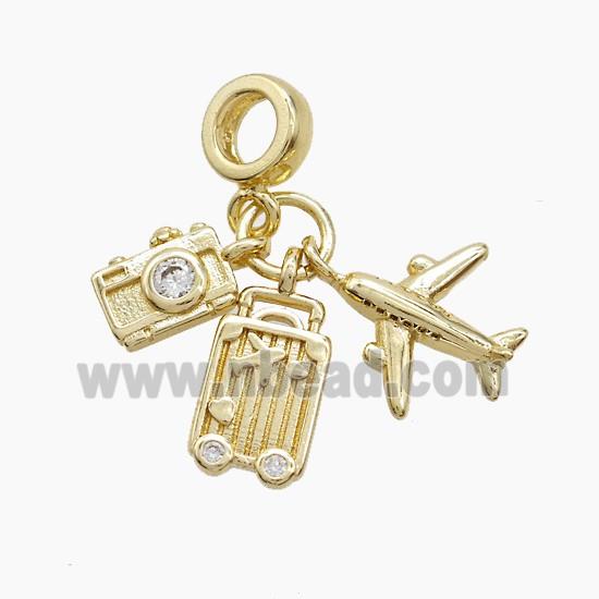 Copper Pendant, Gold Plated
