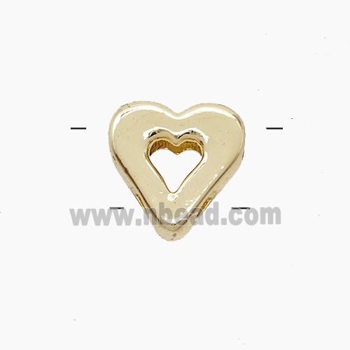 Copper Pendant Pave zircon, Gold Plated