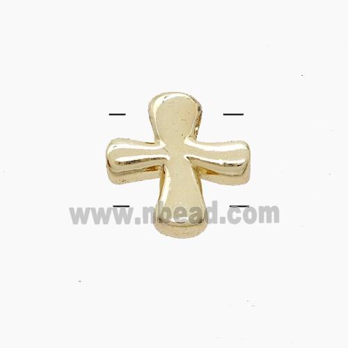 Copper Pendant Pave zircon, Gold Plated