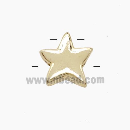 Copper Pendant Pave zircon, Gold Plated