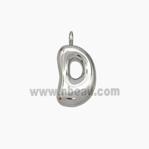Copper Pendant Pave Resin Pearlized, Gold Plated