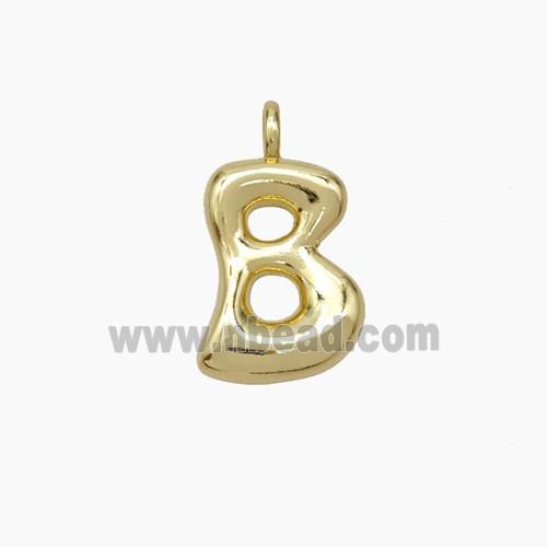 Copper letter Pendant, Gold Plated