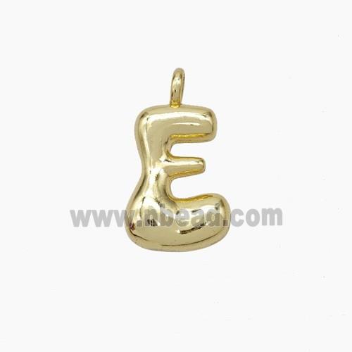 Copper letter Pendant, Gold Plated