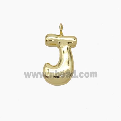 Copper letter Pendant, Gold Plated