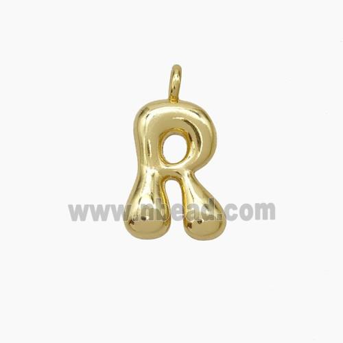 Copper letter Pendant, Gold Plated