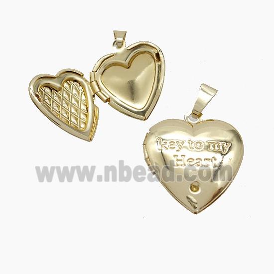 Copper Pendant, Gold Plated