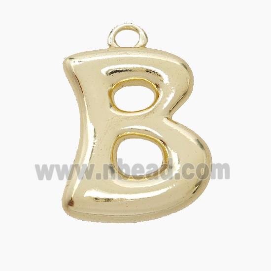 Copper Letter-B Pendant Gold Plated
