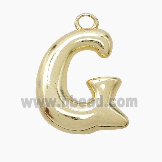 Copper Letter-G Pendant Gold Plated