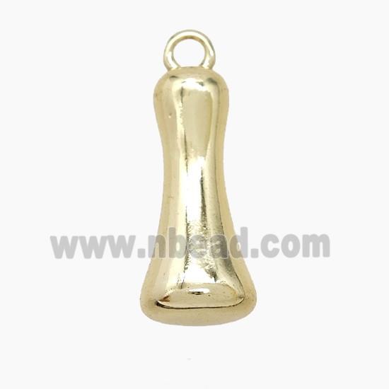 Copper Letter-I Pendant Gold Plated