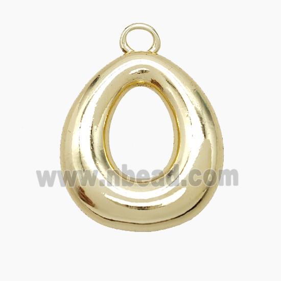 Copper Letter-O Pendant Gold Plated