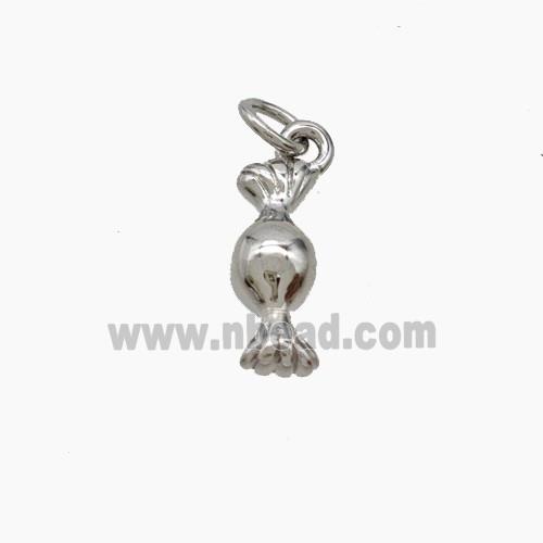 Sweet Candy Charms Copper Pendant Platinum Plated