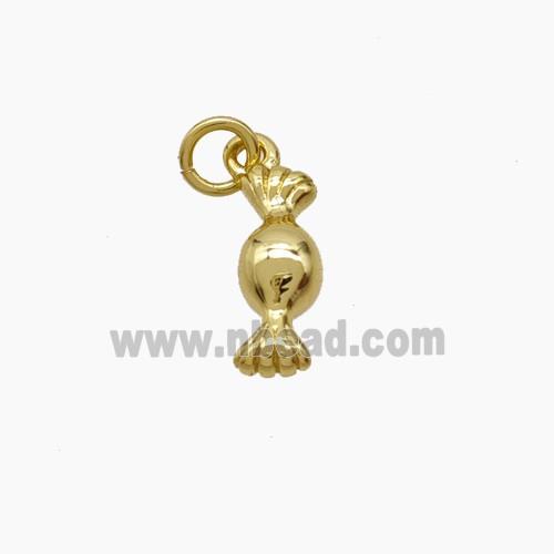 Sweet Candy Charms Copper Pendant Gold Plated