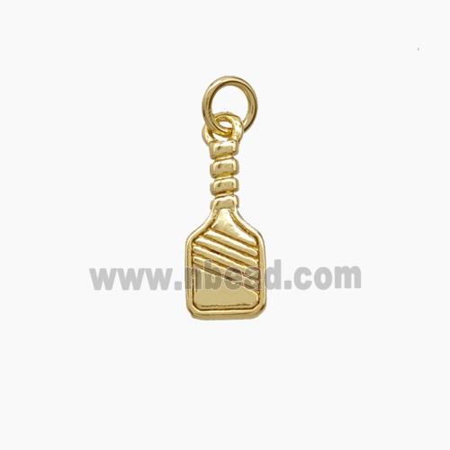 Copper Pickleball Paddle Pendant Sports Gold Plated