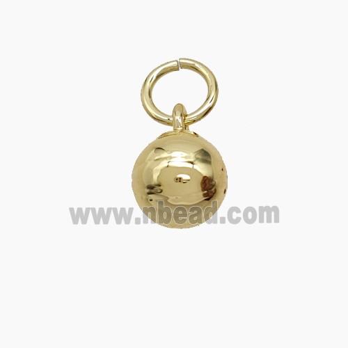 Copper Ball Pendant Round Gold Plated