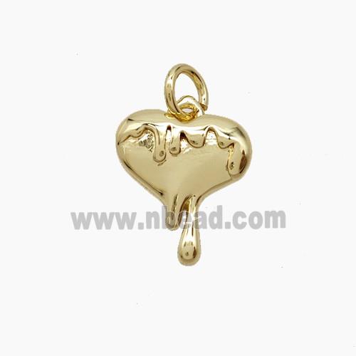 Copper Heart Pendant Gold Plated