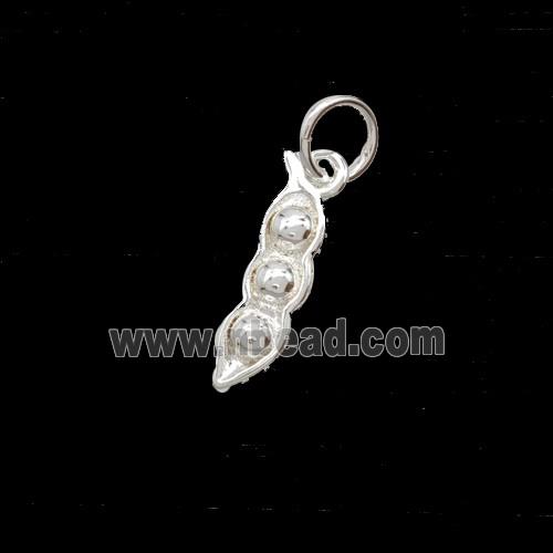 Copper Peas Pendant Shiny Silver