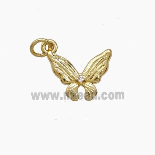 Copper Butterfly Pendant Gold Plated