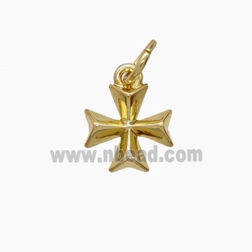 Copper Cross Pendant Gold Plated