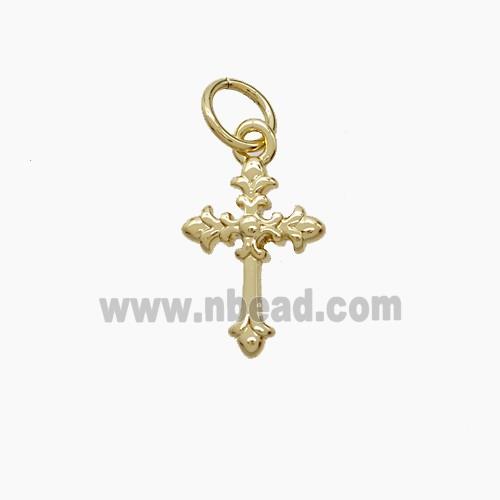 Copper Cross Pendant Gold Plated