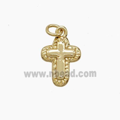Copper Cross Pendant Gold Plated