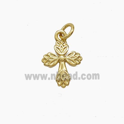 Copper Cross Pendant Gold Plated
