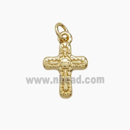 Copper Cross Pendant Gold Plated