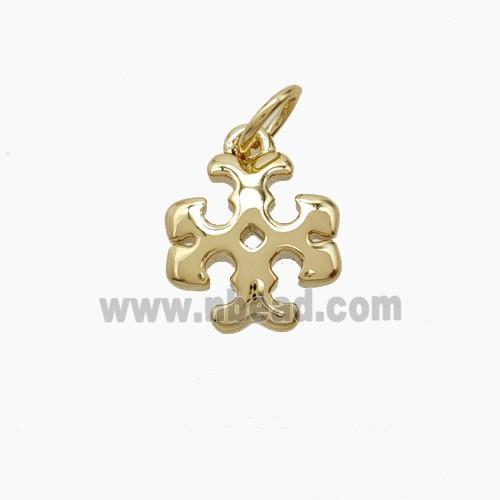 Copper Cross Pendant Gold Plated