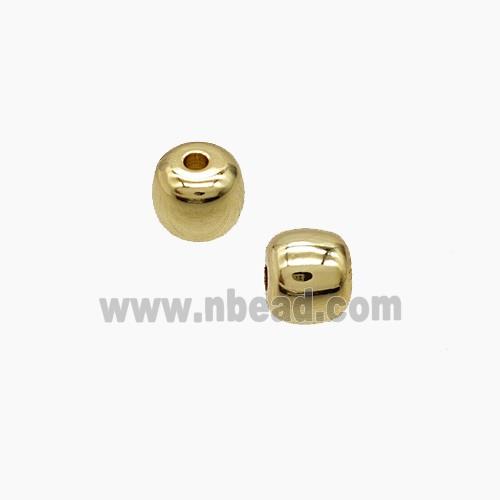 Copper Barrel Beads Gold Plated