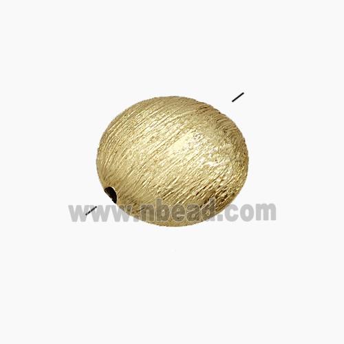 Copper Button Beads Brushed Gold Plated