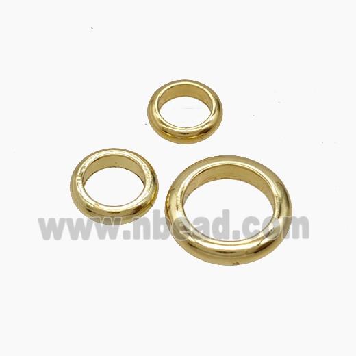 Copper Rings Connector Gold Plated