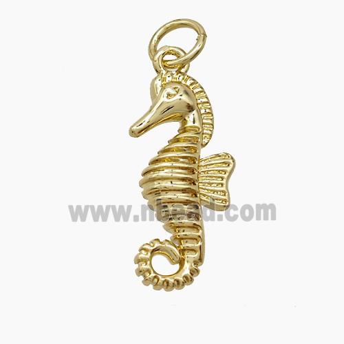 Copper Pendant Pave Zircon, Gold Plated