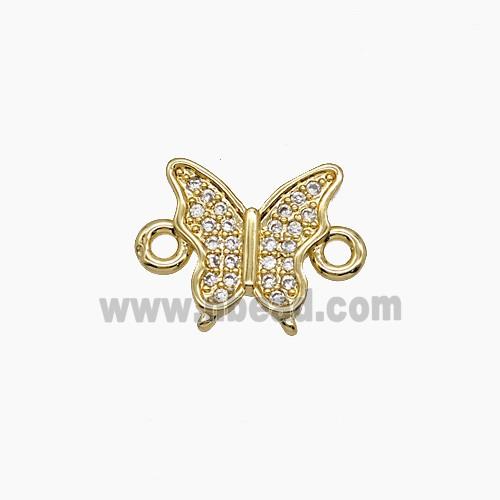 Copper Pendant Pave Zircon, Gold Plated