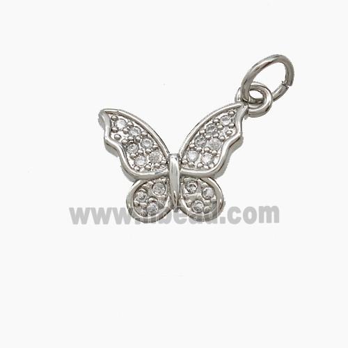Copper Pendant Pave Zircon, Gold Plated