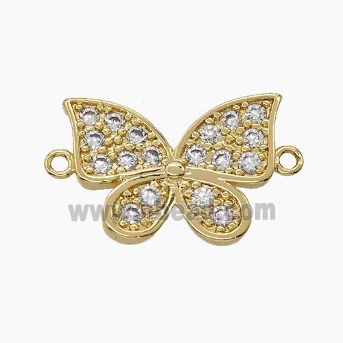 Copper Pendant Pave Zircon, Gold Plated