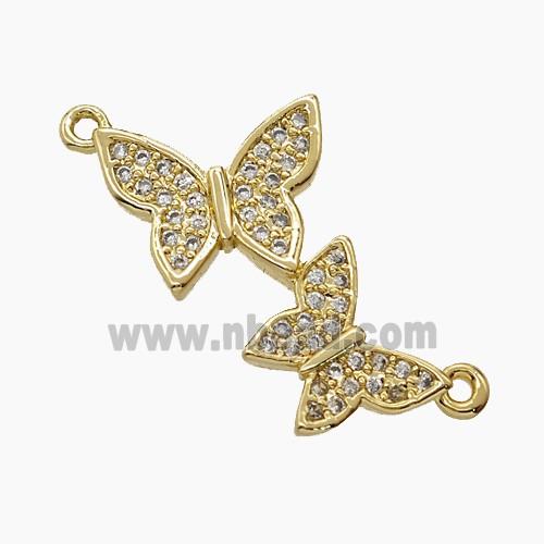 Copper Pendant Pave Zircon, Gold Plated