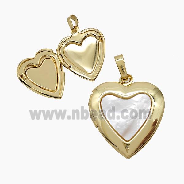 Copper Pendant Pave Zircon, Gold Plated