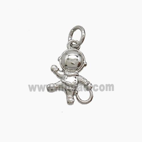 Copper Pendant Pave Zircon, Gold Plated
