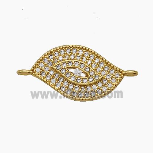 Copper Pendant Pave Zircon, Gold Plated