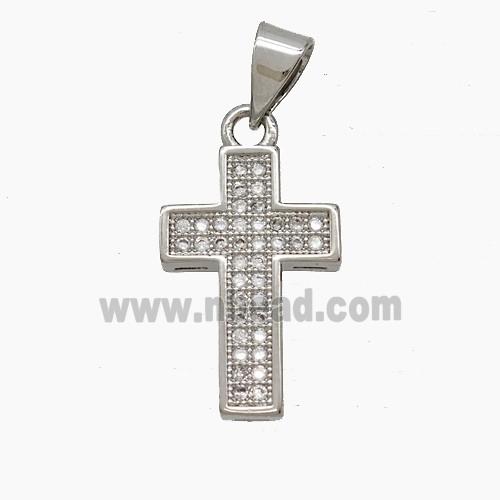 Copper Pendant Pave Zircon, Gold Plated
