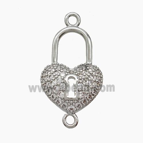 Copper Pendant Pave Zircon, Gold Plated