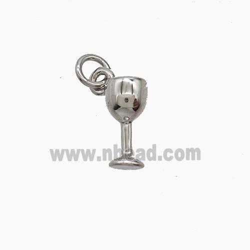 Copper Pendant Pave Zircon, Gold Plated