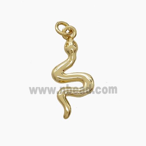 Copper Pendant Pave Zircon, Gold Plated