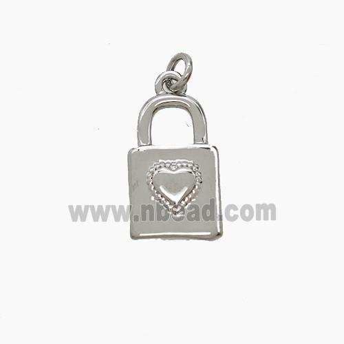 Copper Pendant Pave Zircon, Gold Plated