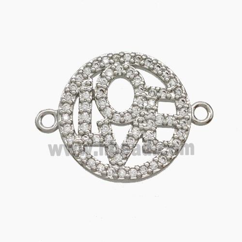 Copper Pendant Pave Zircon, Gold Plated