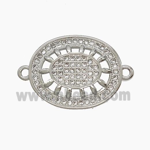 Copper Pendant Pave Zircon, Gold Plated
